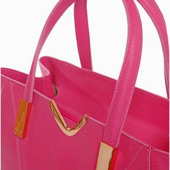 Tatou Fuschia Italian Leather Handmade Bag - Picture 4 of 5